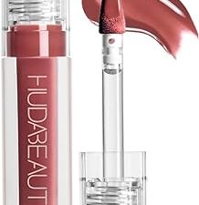HUDA BEAUTY Faux Filler Shiny Non-Sticky Lip Gloss Bombshell - Pinky Brown 0.13FL.OZ / 3.9ml